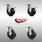 Service Caster 4 Inch 316SS Soft Rubber Wheel Swivel Top Plate Caster Lock Brakes SCC, 2PK SCC-SS316TTL20S414-SRS-2-S-2 - alternate 3